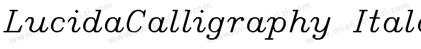 LucidaCalligraphy Italc字体转换